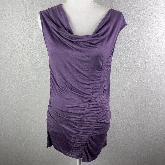 Beautiful Purple ruching top - Picture 1 of 9